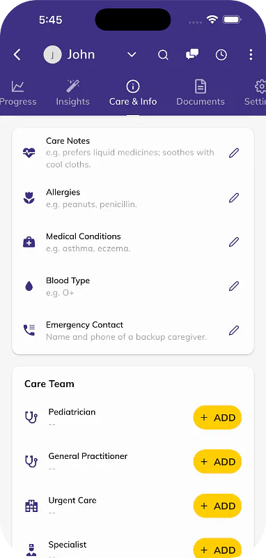 Care Notes