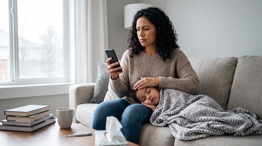 Flying Solo: Getting Through a Sick Day When You're the Only Adult in the House
