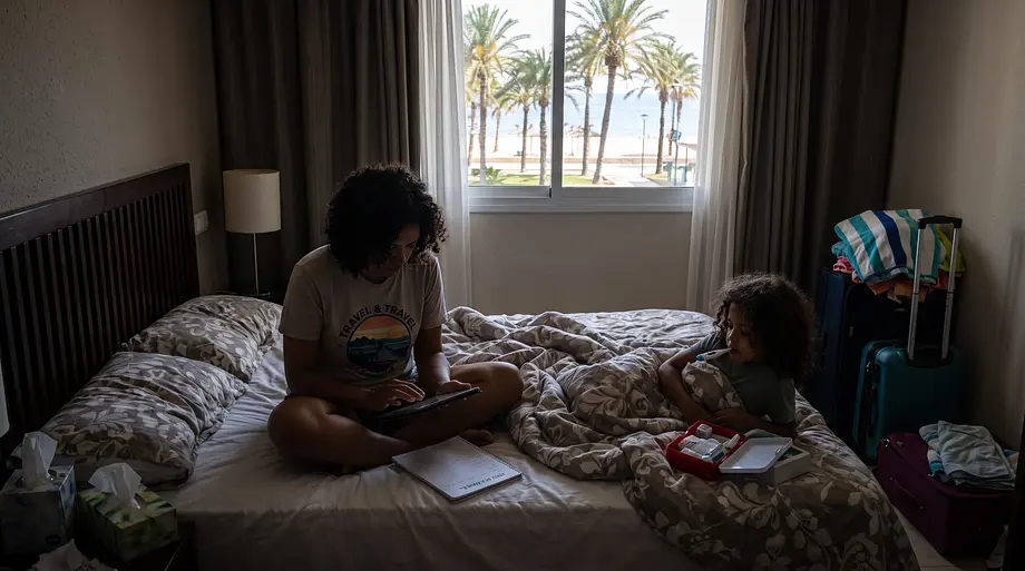 When Sickness Strikes on Vacation: Staying Organized When You're Away from Home